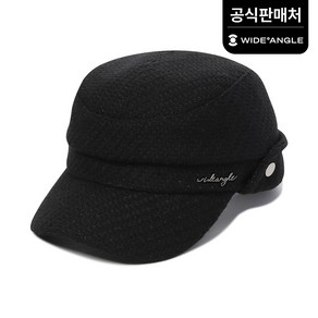 와이드앵글 공식 여성 CF 메탈 트위드캡 WWU22C05Z1 (정상가:69 000), Black, 1개