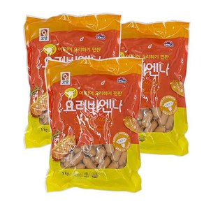 무배_칼집비엔나 (오양 1K)X3/식당/식자재/대용량/업소용/식품, 3개, 1kg