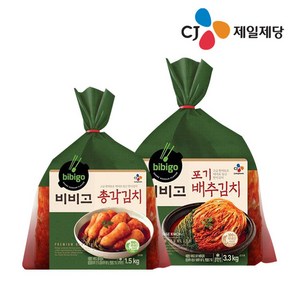 비비고 포기배추김치 3.3kg+비비고 총각김치 1.5kg