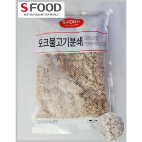 [SFOOD] 돼지고기 63% 에쓰푸드 포크불고기분쇄 1kg 2-8EA(냉동)(각종토핑)_치즈왕자, 8개