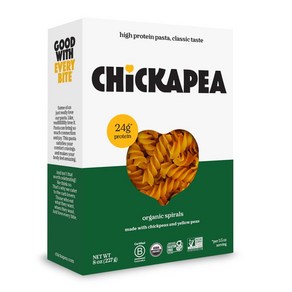 Chickapea Oganic Chickapea Pasta - Spials - 8 oz (single), 226g, 1개