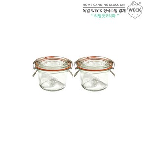 WECK 미니기본형 80ml(No.080) 고무링&클립 2개 세트