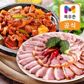 [목우촌] 허브갈릭 훈제오리 슬라이스 210g x 4팩(소스 2봉) 오리주물럭 250g x 2팩, 6개