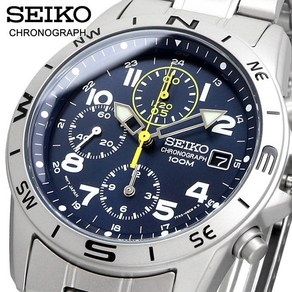 SEIKO 손목시계 세이코 워치 쿼츠 크로노그래프 100M 남성 SND379P