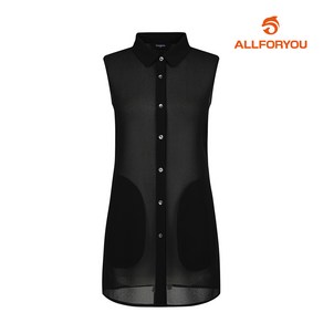 [올포유] 여성 레이스 배색 쉬폰 카라 베스트 ALVEM4341-199
