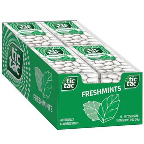 틱택 사탕 후레쉬민트 12팩세트 Tic Tac Feshmint Beath Mints, 348g, 1개