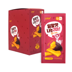 [스낵24] 일할 맛 나는구마 100% 고구마바, 220g, 1개