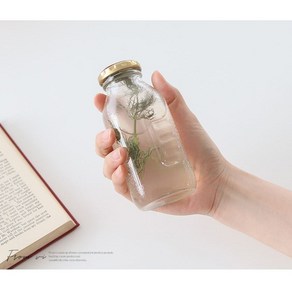 [공만샵] 델몬트 훼미리 유리병 180ml 물병 주스병, 1개