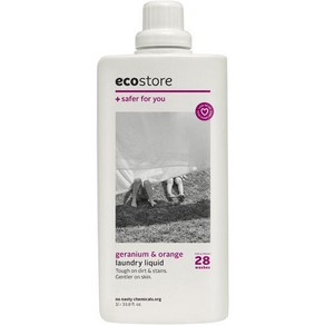 ecostoe 에코스토어 런드리 리퀴드 제라늄&오렌지1L[액체세제] [일본발송], 단일, 1개, 1L