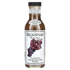 브리아나 Biannas 뉴 아메리칸 크리미 발사믹 드레싱, 355ml, 1개