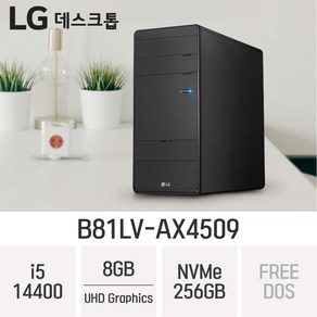 LG 데스크탑 B81LV-AX4509, 8GB, 256GB, FeeDos, 8GB