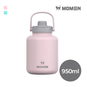 모멘 타이니 워터저그 캠핑물통 보온보냉 텀블러, 핑크, 1개, 950ml