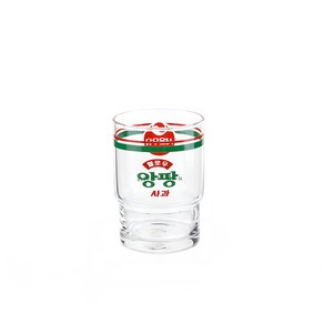 코지테이블 서울우유 레트로 글라스컵 245ml, 헬로우 사과, 1개