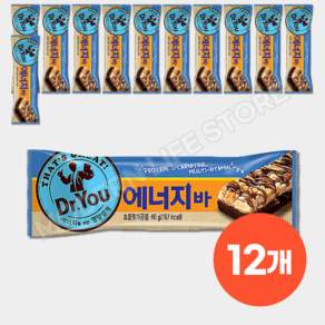 닥터유 에너지바 견과류 초코 시리얼바 직장인 간편 식사대용, 40g, 12개