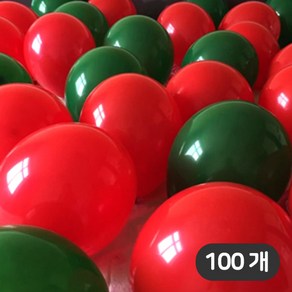 [파티지_로켓] 크리스마스풍선 / 산타 루돌프 트리 크리스마스가랜드 크리스마스파티 크리스마스풍선세트, M01_크리스마스 고무풍선(100개) 그50레50