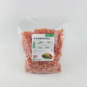 건조파파야다이스 1kg 건열대과일 (대용량), 2개