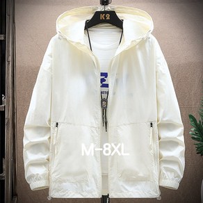 쥬엔리치 M-8XL 남자 빅사이즈 바람막이 여름 경량 오버핏