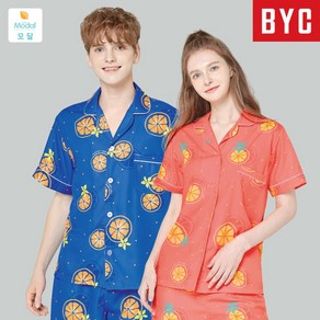 BYC 모달 오렌지 반팔세트