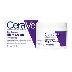 CeaVe 스킨 리뉴잉 나이트 크림 48g, 1) 1.7 Ounce (Pack of 1)