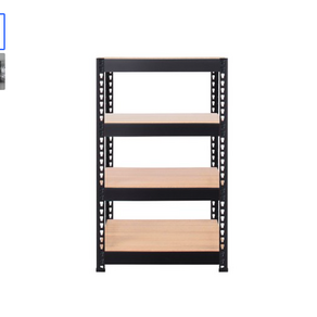 스피드랙 V2 스탠드 선반 4단 700 x 300 x 1200 mm, 블랙