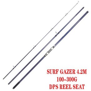 Luekille Japan Quality 46T Hi Powe X Spial Cabon SURF GAZER Fuji Suf Rod 4.2M 3 Sections BX Su, DPS 100-300G