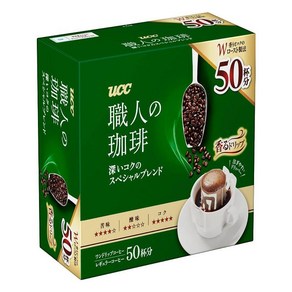 일본커피 UCC 장인의 커피 드립 블렌드 커피 50개입, 350g, 1개