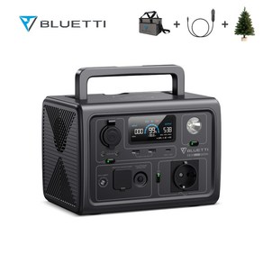 BLUETTI 블루에티 EB3A파워뱅크 600W 268Wh 캠핑용 휴대용 태양광 고속충전 대용량 보조배터리 앱 컨트롤 UPS모드 차량용충전케이블 증정