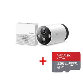 티피링크 Tapo C420S1 400만화소 가정용 홈 CCTV 무선 배터리타입 카메라(1개) + mico SD 카드 256GB(1개), 1개