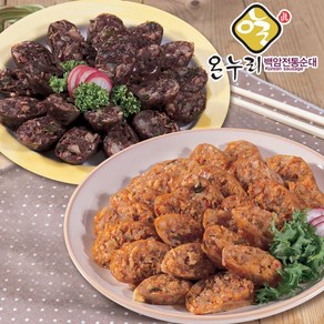 백암전통순대 가정용 고기순대 찹쌀순대 각 1kg 국밥 볶음 요리재료 부모님 간식 분식, 2개