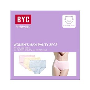 BYC 부인용 여성 삼각팬티 3매입 세트