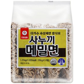 천일냉동 [천일식품] 천일 사누끼 냉동메밀면 (250gx5), 250g, 1개