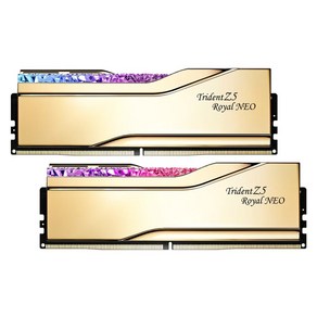 G.SKILL DDR5-6000 CL28 TRIDENT Z5 ROYAL NEO 골드 패키지 (32GB(16Gx2)), 2개