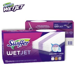 미국 Swiffe WetJet 스위퍼 웨트젯 밀대 청소기 교체용 패드 리필, 24개