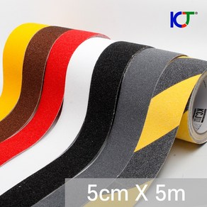 KCJ 미끄럼방지 논슬립 테이프 5m X 5cm, 그레이 (5mX5cm), 1개