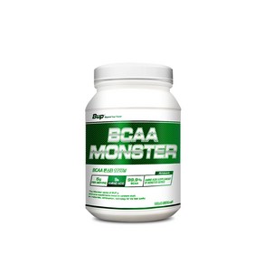 BUP BCAA 몬스터 오리지널 99.9% 원분말 헬스보충제, 1개, 500g