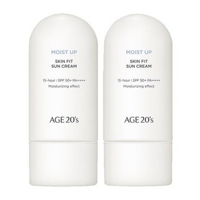 1+1 에이지투웨니스 스킨 핏 수분 선 크림 60ml SPF50+ PA++++), 2개