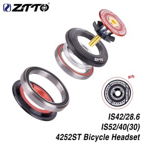 ZTTO 산악 자전거 내부 헤드셋 나사없는 밀폐 베어링 42 41.8 52mm 1 1/8 