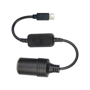 차량용 가정용 멀티 5V C타입 USB to 12V 1A 시거소켓 하이셀 멀티 승압 변환젠더 C포트 35cm, 1구, 1개