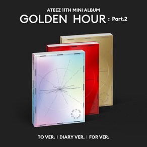 에이티즈 (ATEEZ) / GOLDEN HOUR : Pat.2 미니앨범 11집 (버전선택/S91348C), Diay 레드버전