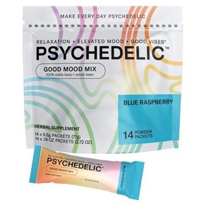 Psychedelic Water Good Mood Mix Blue Raspberry 분말 ets Calming Kava Drink Easy Open Single 맛 Mucuna P