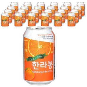 일화 한라봉 에이드 350ml x24캔 음료수 뚱캔 간식 겨울 아이들 회사 집 휴게실 탕비실 학교 자취필수 과자, 24개