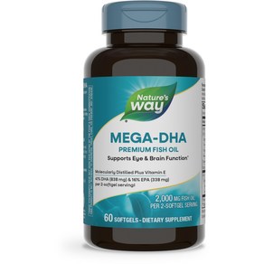 네이쳐스웨이 메가-DHA 1000mg 소프트젤, 1개, 1g