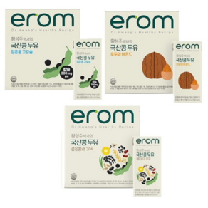 황성주 이롬 두유 국산콩 두유 3종 190ml 검은콩 고칼슘, 검은콩60팩+호두아몬드20팩+검은콩과20팩, 1세트