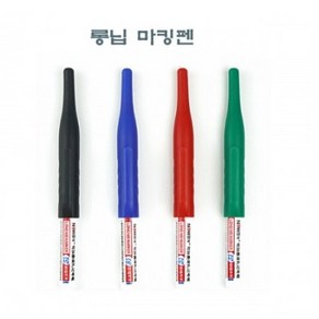 롱닙마킹펜 롱닙마커펜 펜촉 32mm 특수마커펜, 빨강, 1개, 4색