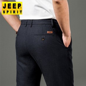 JEEP SPIRIT 지프 스피릿 캐쥬얼 바지 여름 가을 시원한 얇은 쿨 원단 남성 캐주얼 팬츠 린넨 통기성 여름팬츠 스트레이트 느슨한 여름바지 편안한 남자 바지 J6015