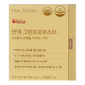 더리틀스 면역 그린프로부스터 비타민 미네랄 항산화 브라질 그린 프로폴리스 1BOX 1개월분, 1개, 30정