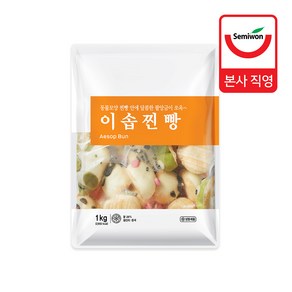 세미원푸드 귀여운 동물캐릭터 이솝찐빵 1kg(40개)ㅇ찐빵 캐릭터빵, 1kg, 2개