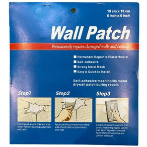 TEK WALL PATCH 월패치 벽보수 구멍메꿈 메꿈재, 10X10, 1개