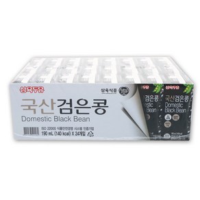 [삼육두유] 국산 검은콩 두유 190ml, 24개