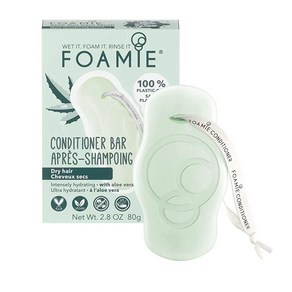 Foamie 건조하고 손상된 모발을 위한 천연 컨디셔너 바 - 딥 컨디셔닝 코코넛 기반 비누 프리 두피 세척 플라스틱 동물 실험 없음 파라벤 및 염 프리